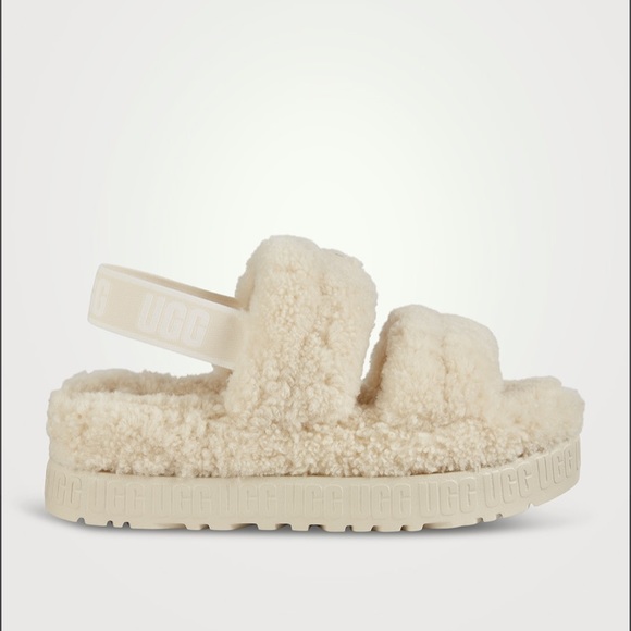 UGG Shoes - Ugg Oh Fluffita Sheepskin Slingback Slippers Size 8